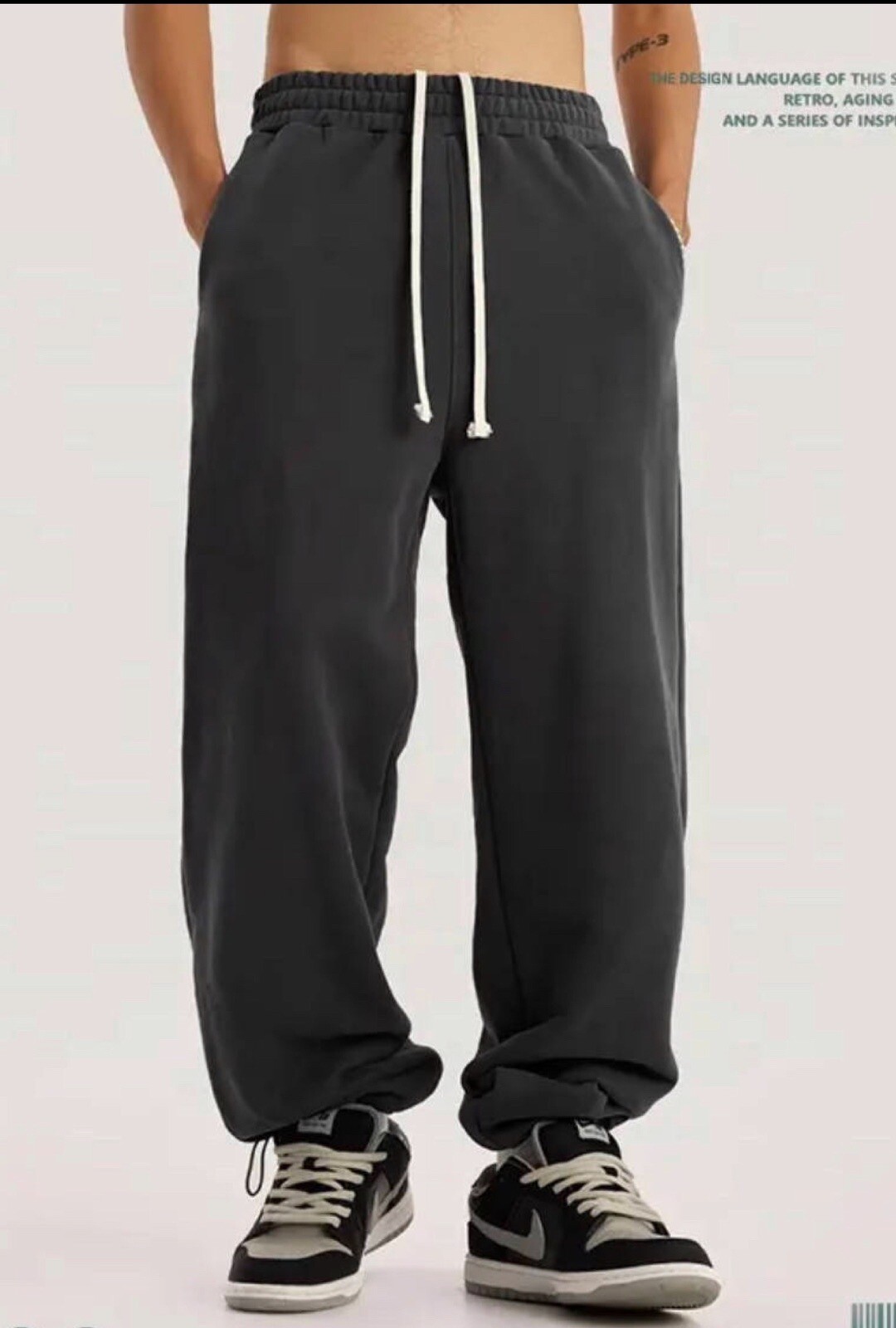 Men's Fleece Sweatpants - Winter Pants