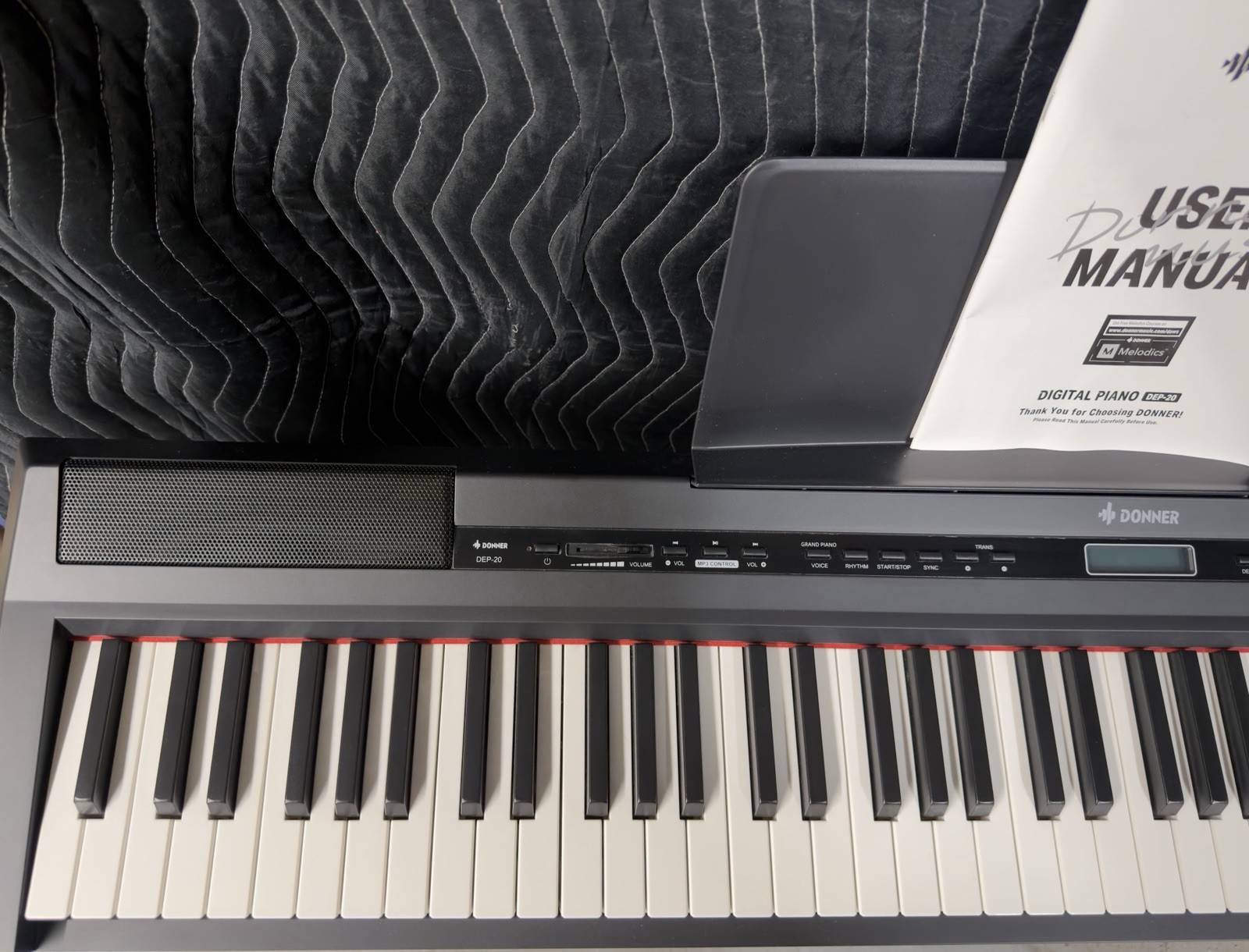 Donner DEP-20 88 Key Weighted Portable Digital Piano - Dull Blac - photo 2