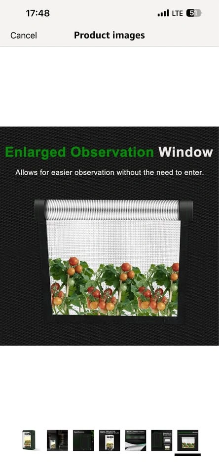 ATOUR 2'x2' Indoor Grow Tent (24"x24"x48") Plants - photo 5