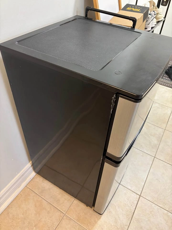 Insignia Stainless Steel Mini Fridge with Freezer - photo 2