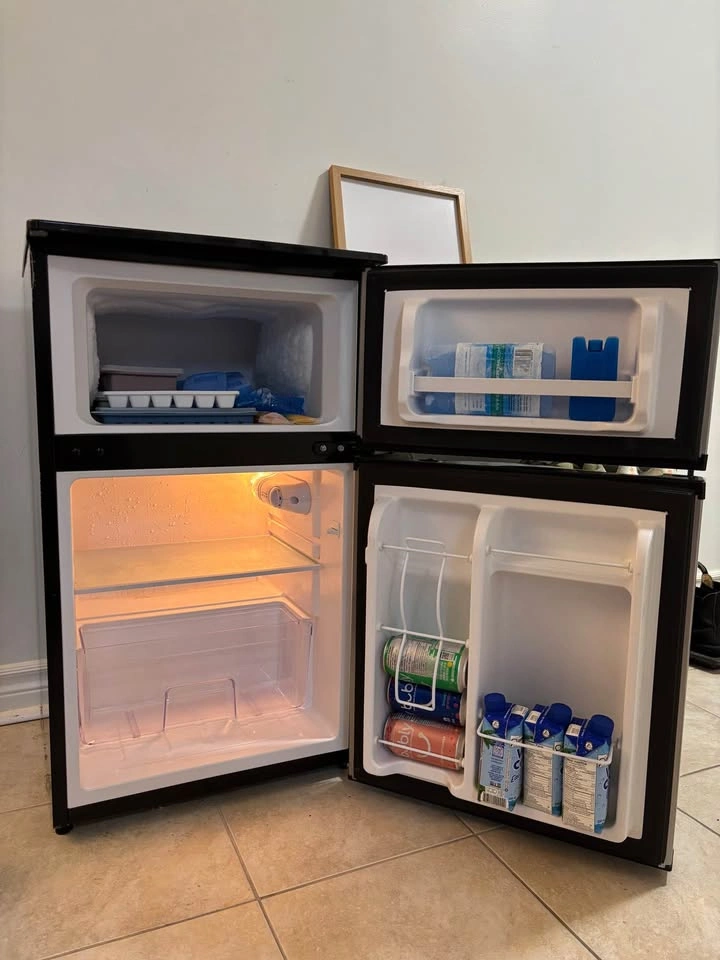 Insignia Stainless Steel Mini Fridge with Freezer - photo 3