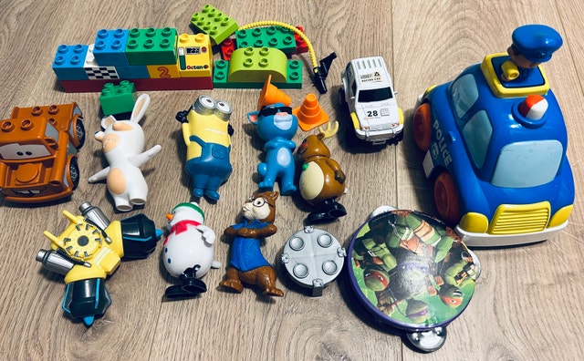 Kids Toy Bundle – LEGO Duplo, Police Car, Figures & More