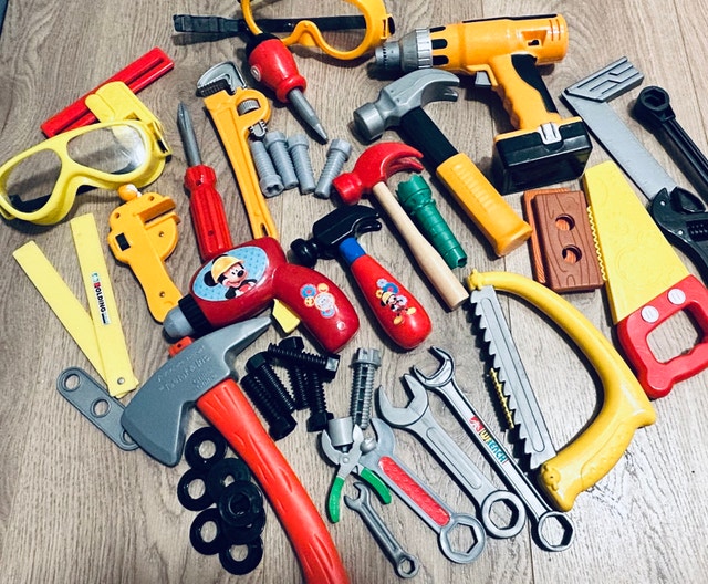 Kids Tool Set Toy Lot – Pretend Play Construction Tools
