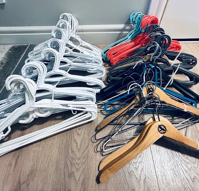 Lot of Clothing Hangers – 90+ Pieces