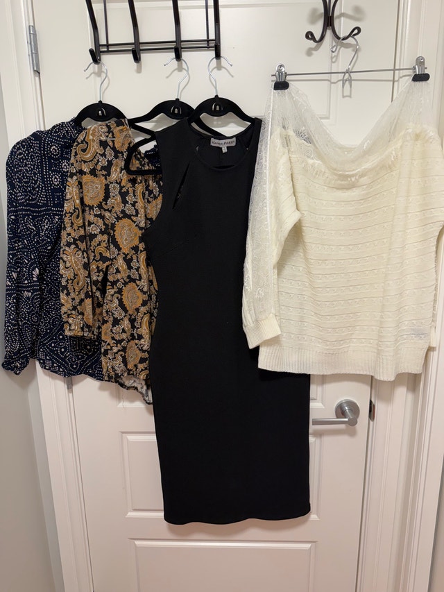 Women’s Clothing Bundle Size L – Dress, Sweaters & Blouses