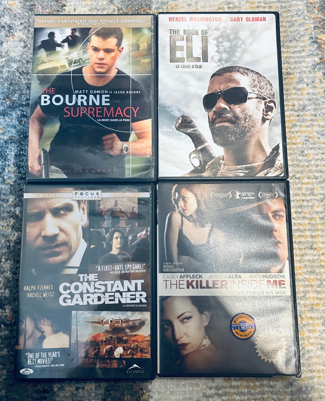 DVD Movie Lot – Action / Thriller Collection – 4 Movies