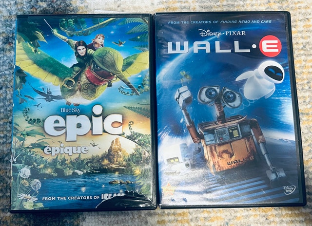 Kids / Family DVD Movie Lot Epic and WALL-E