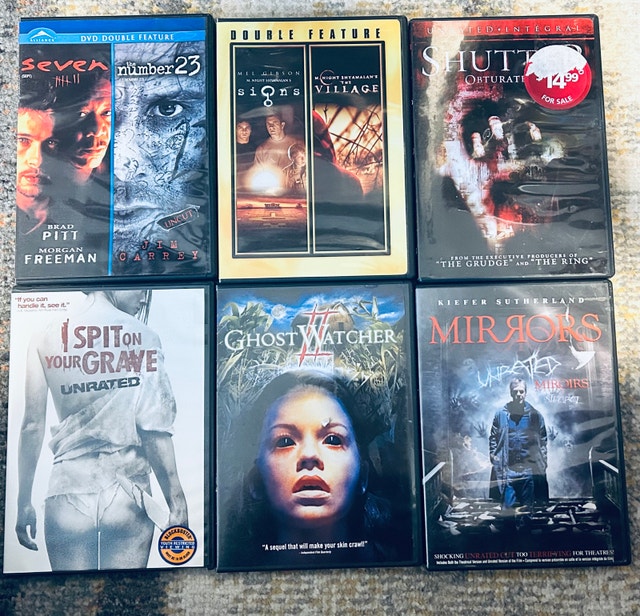 DVD Horror / Thriller Movie Lot