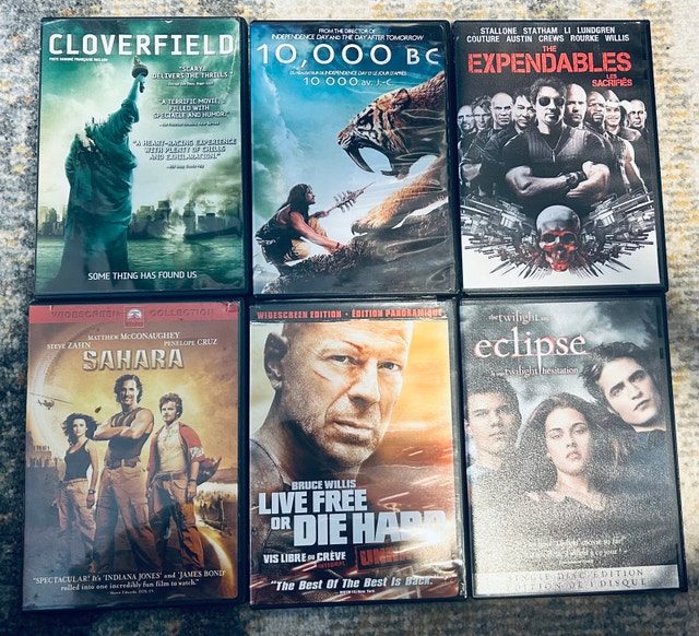 DVD Movie Lot – Action / Adventure / Sci-Fi Movies