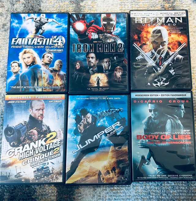 Action / Superhero DVD Movie Lot (6 Movies)