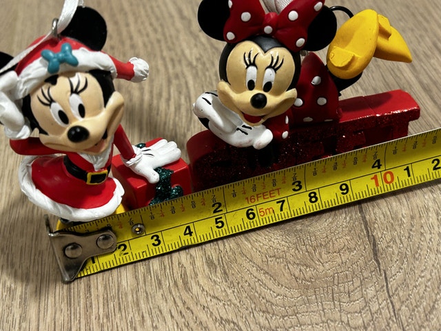 Minnie Mouse and Present Christmas Ornament Set of 2 - photo 2
