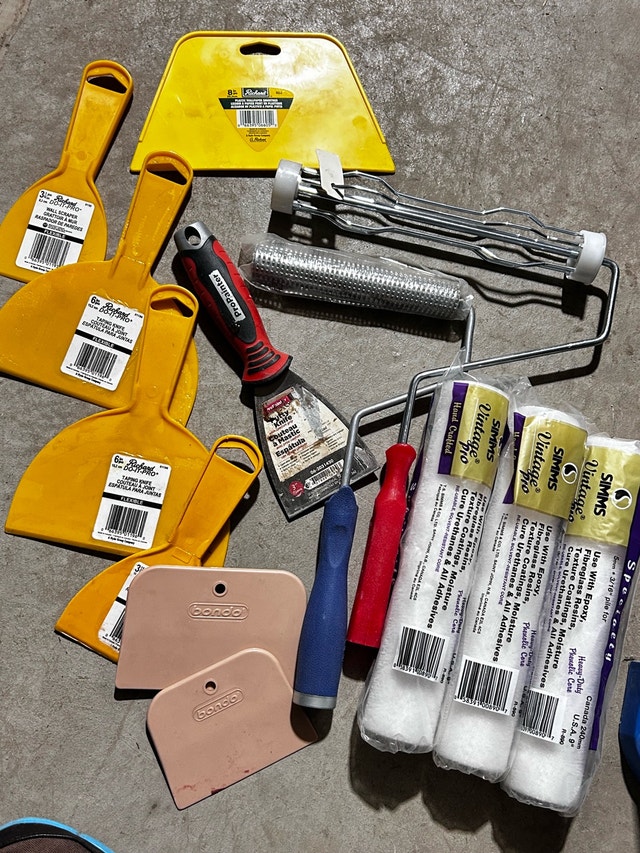 Bundle of Professional Finishing & Fiberglass Tools