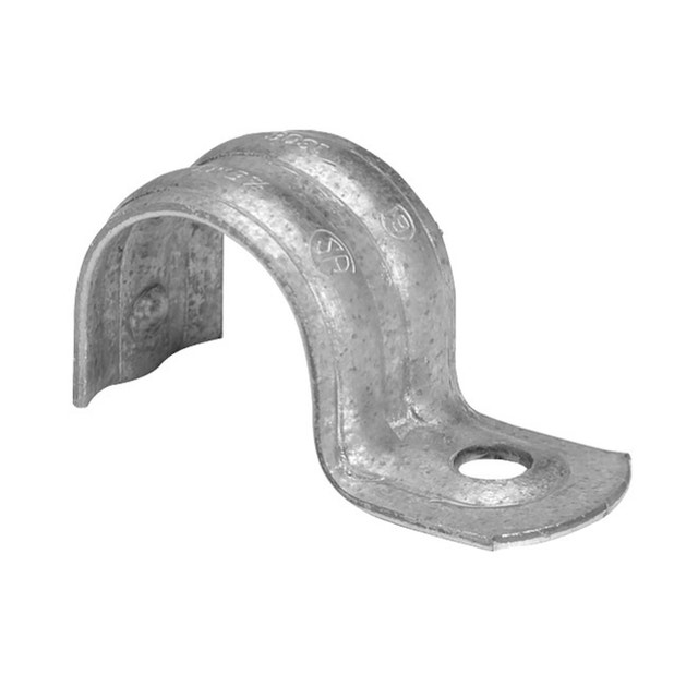 EMT Straps with 1 Hole - Galvanized Steel, New