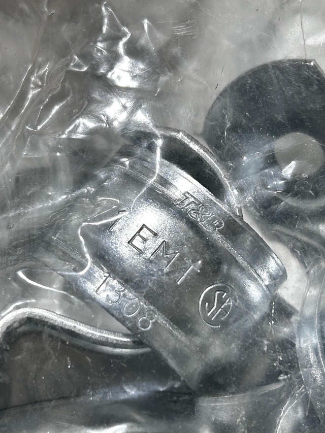 EMT Straps with 1 Hole - Galvanized Steel, New - photo 4