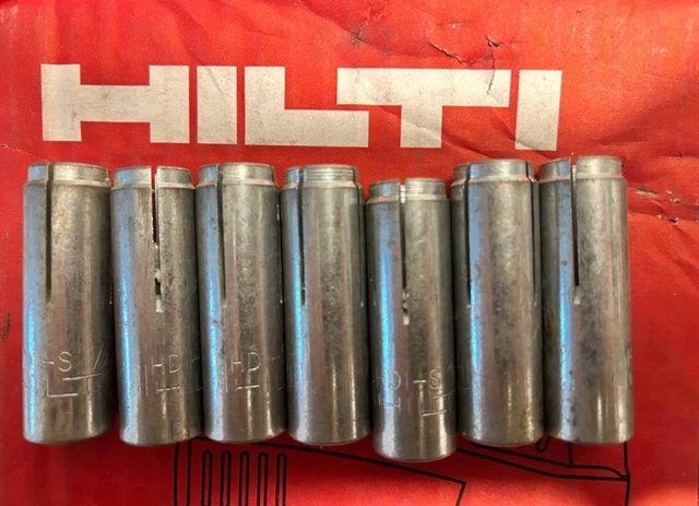 Hilti Drop-in Anchors 1/2" x 2" (7pc)