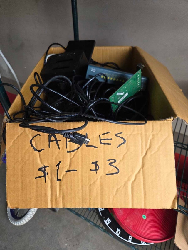 Box of Computer Items - Cables, Firewall & More - photo 3