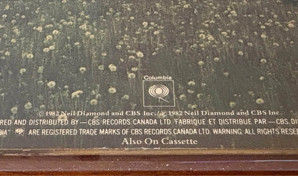 Neil Diamond - Heartlight Vinyl Record (1982 Canadian Pressing) - photo 3