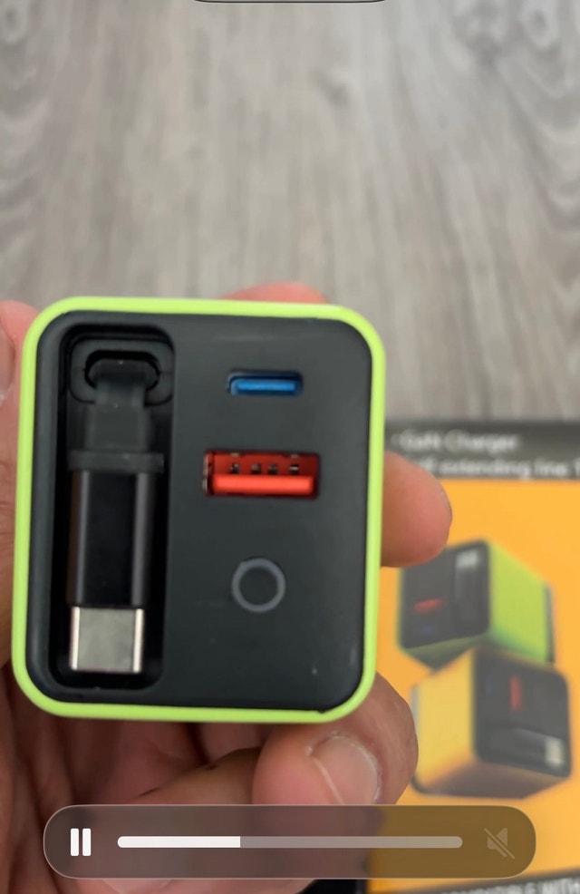 80W Super Fast Wall Charger with Retractable USB-C Cable - photo 2