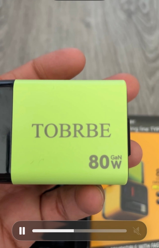 80W Super Fast Wall Charger with Retractable USB-C Cable - photo 3
