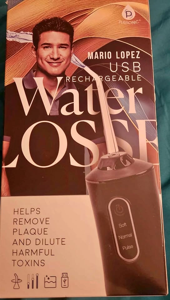 PURSONIC Mario Lopez USB Rechargeable Water Flosser