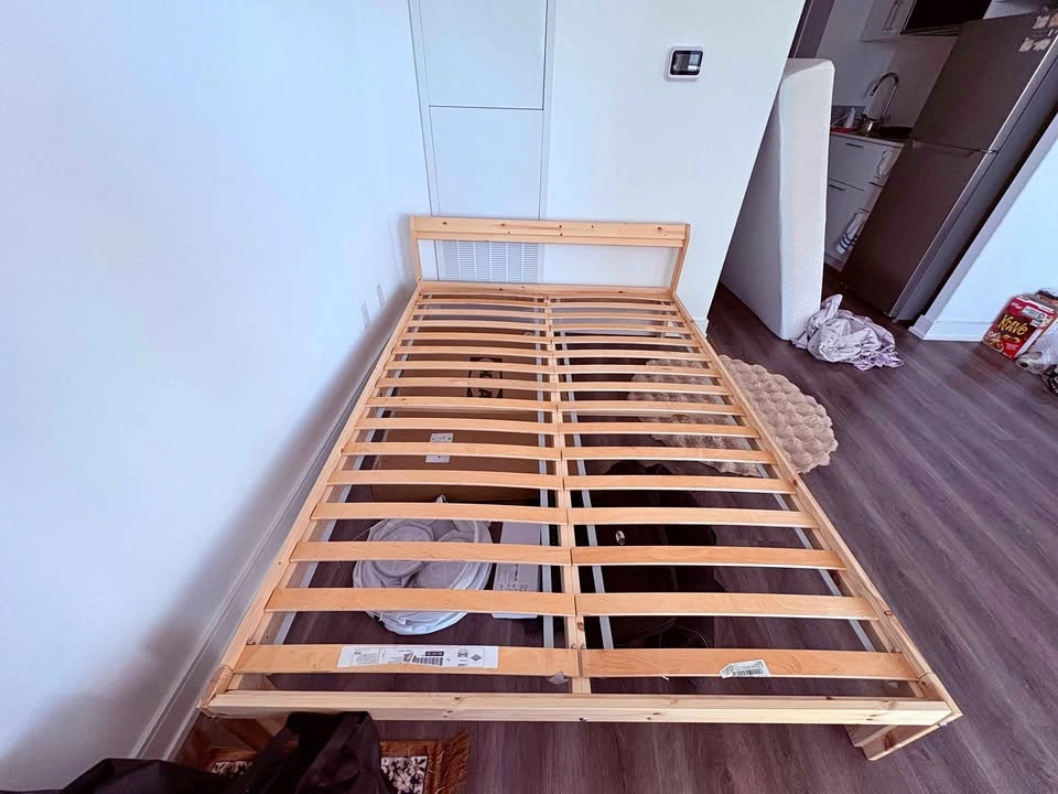 IKEA NEIDEN Bed Frame w/ LURÖY Slats - Full/Double