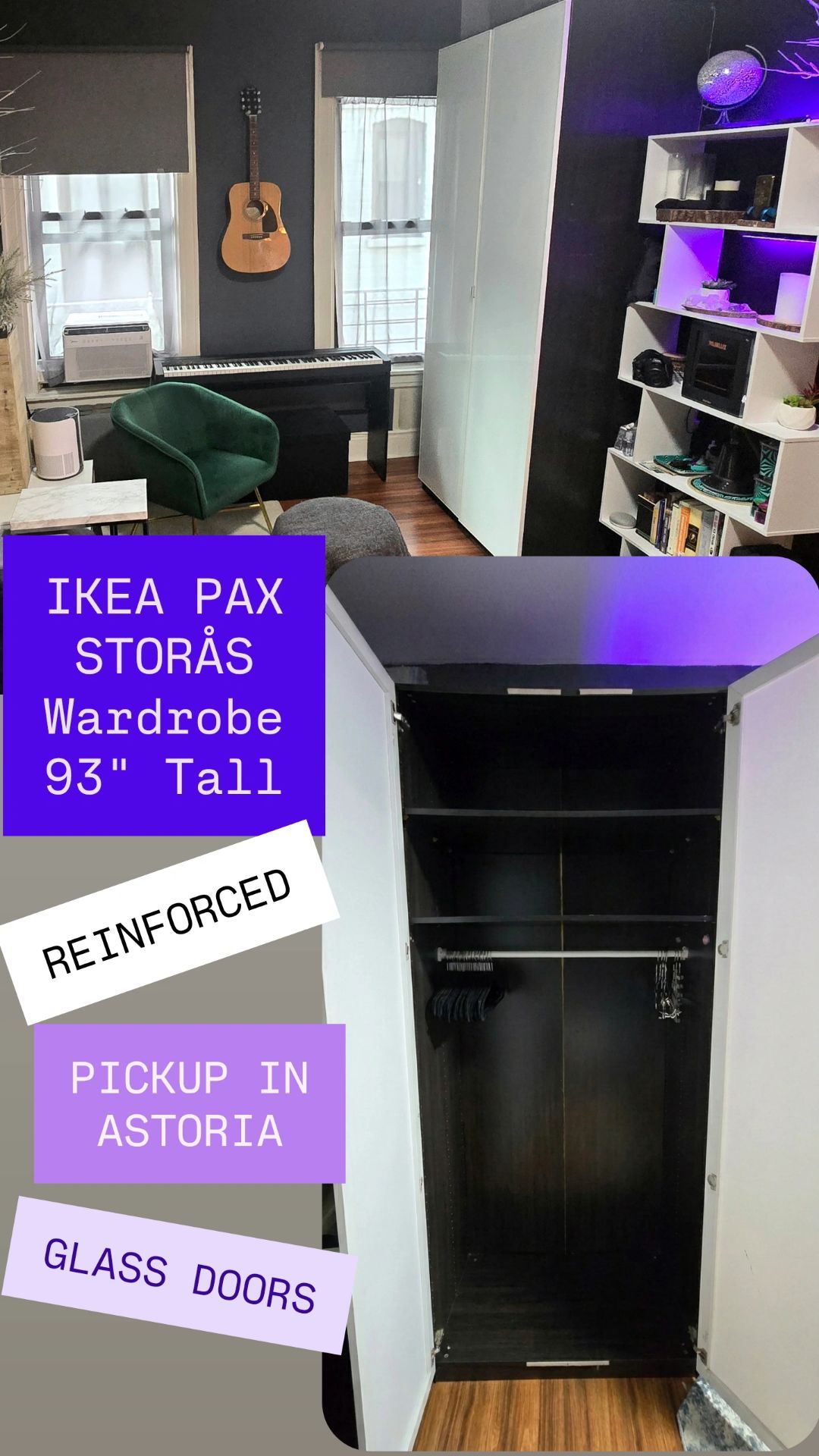 STORÅS Wardrobe 93" Tall