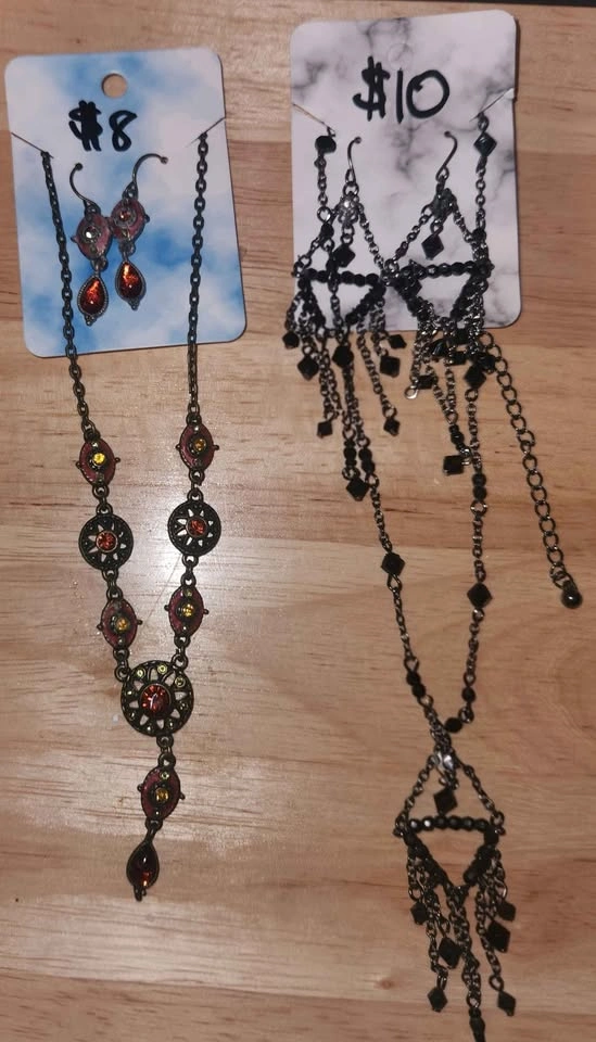 Cute Jewellery Sets - Necklaces & Earrings on Cards - photo 5