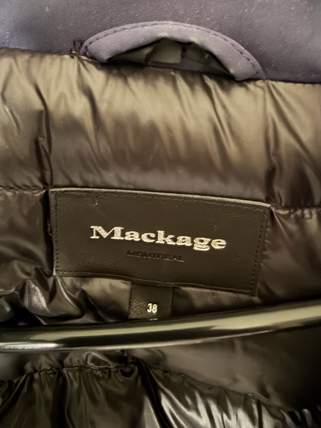 Mackage Winter Down Parka - Navy Blue, Medium - photo 2