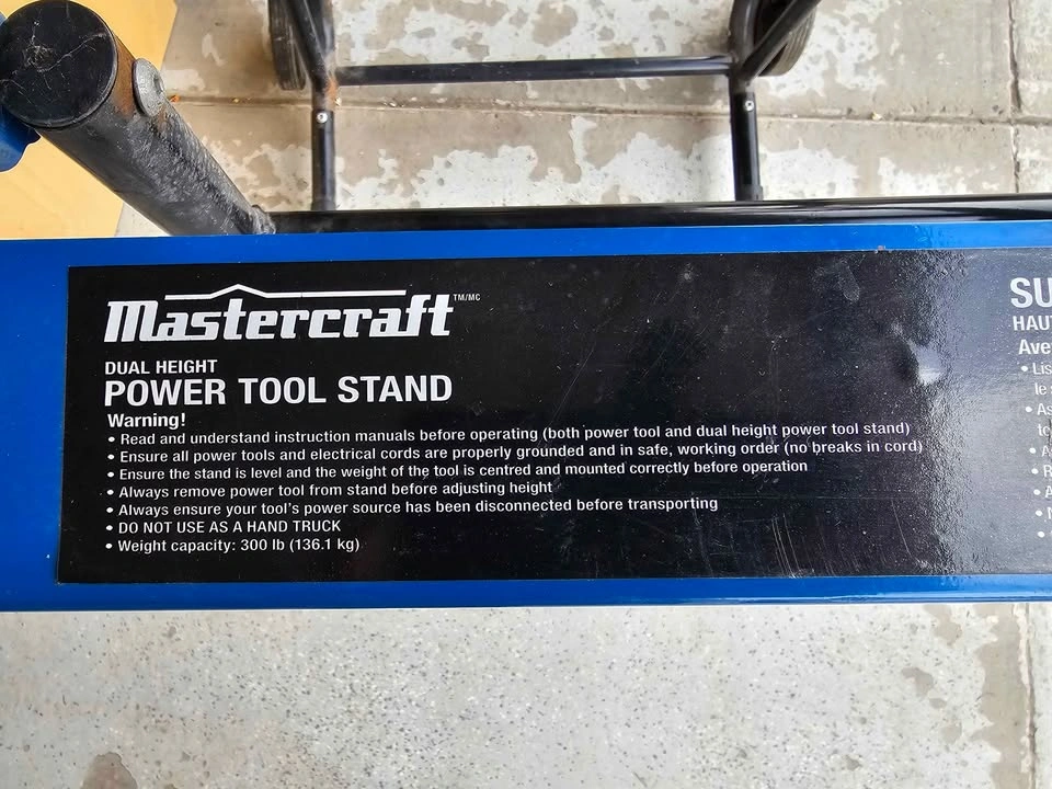 MASTERCRAFT dual height power tool stand - photo 3