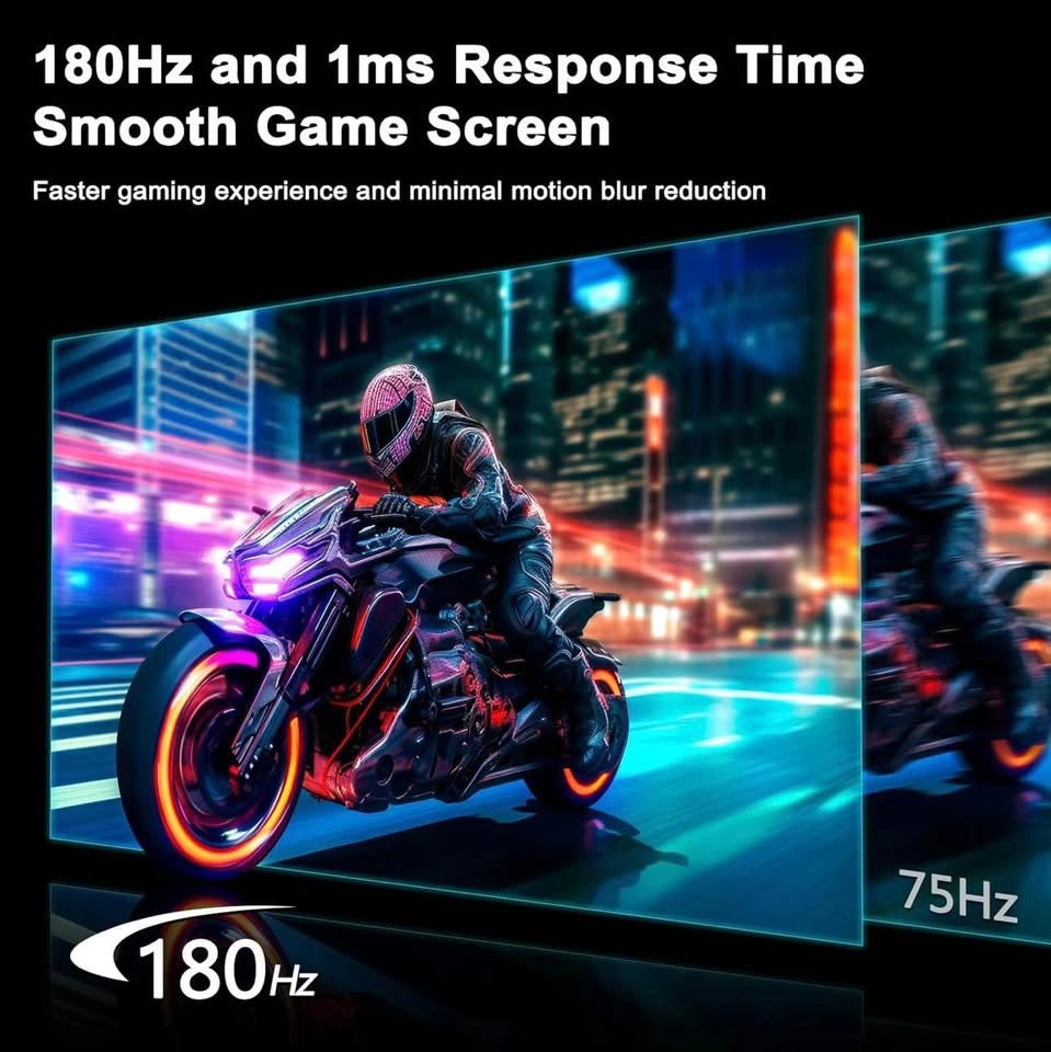 SANSUI 27" WQHD 1440P Gaming Monitor - 180Hz, 1ms IPS - photo 2
