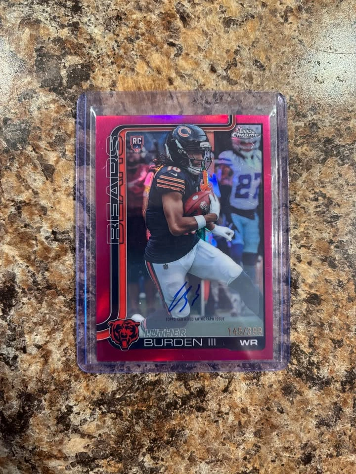 Luther Burden III 2025 Topps Chrome Magenta Refactor Rookie Auto - photo 4