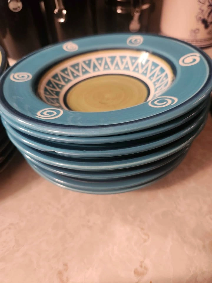 Colorful Patterned Dinnerware Set - photo 3