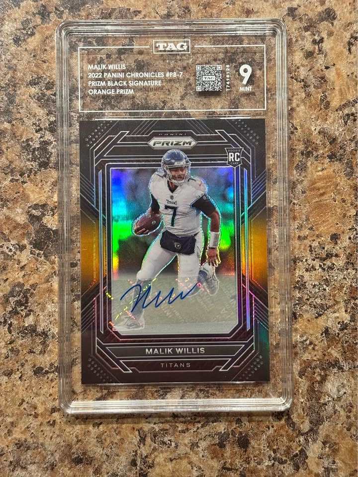 2022 Chronicles Malik Willis Prizm Black Auto /75