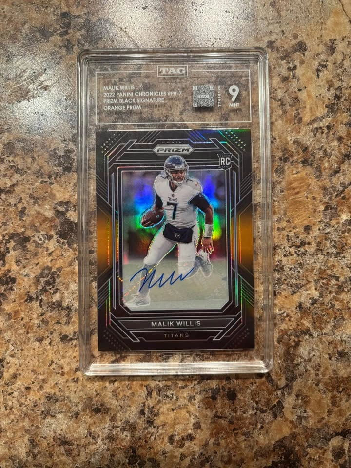 2022 Chronicles Malik Willis Prizm Black Auto /75 - photo 2