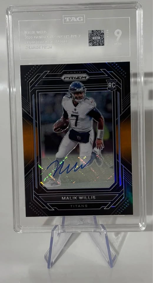 2022 Chronicles Malik Willis Prizm Black Auto /75 - photo 5