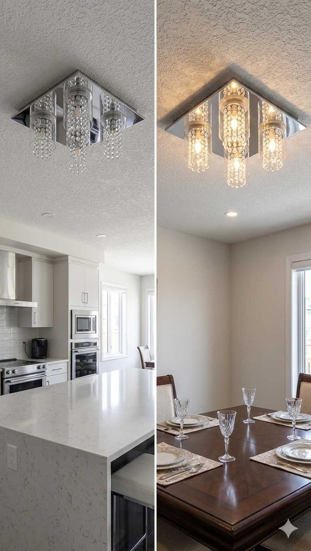 Elegant Crystal Ceiling Light Fixture