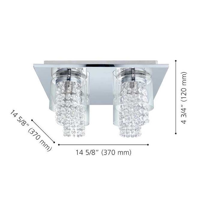 Elegant Crystal Ceiling Light Fixture - photo 4