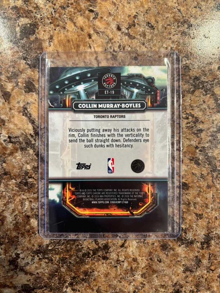 2025 Topps Chrome Collin Murray-Boyles Purple Moon Refractor /15 - photo 2