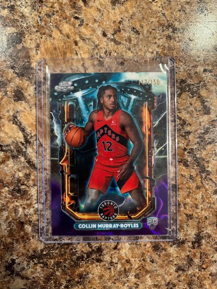 2025 Topps Chrome Collin Murray-Boyles Purple Moon Refractor /15 - photo 3