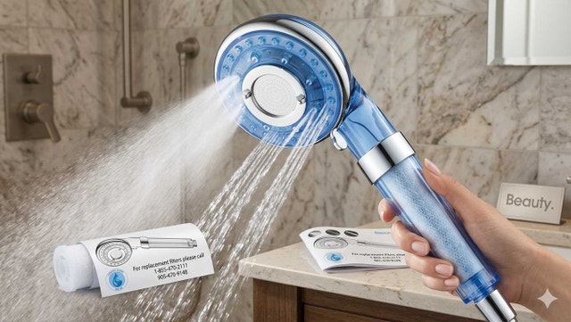 Brand New: Filtered Handheld Shower Head -Beauty Shower Head