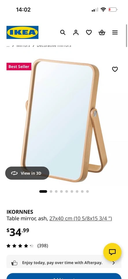 Ikea Table Mirror Ikornnes - photo 5