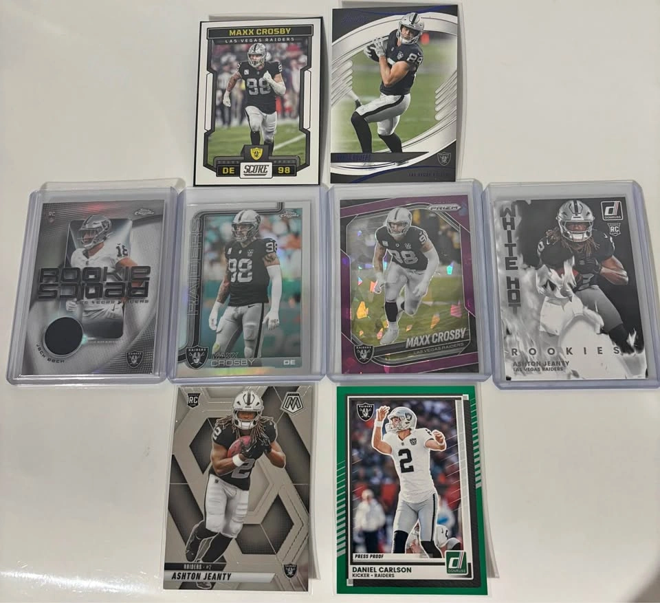 Las Vegas Raiders Card Lot - Maxx Crosby, Ashton Jeanty