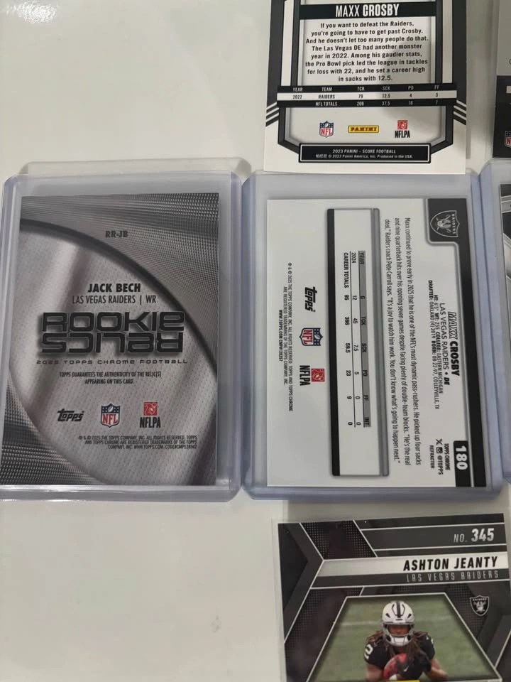 Las Vegas Raiders Card Lot - Maxx Crosby, Ashton Jeanty - photo 5