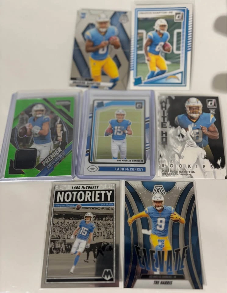 Chargers Football Card Lot-Herbert Patch, Ladd Mconkey RC - photo 2