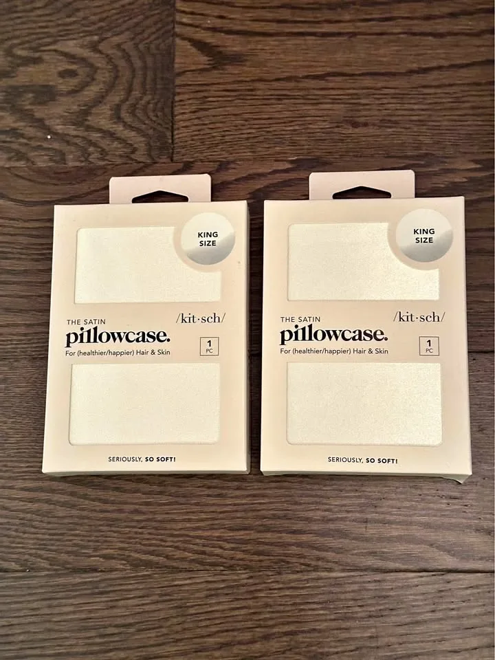 Kitsch Satin Pillowcases - BNIB thumbnail
