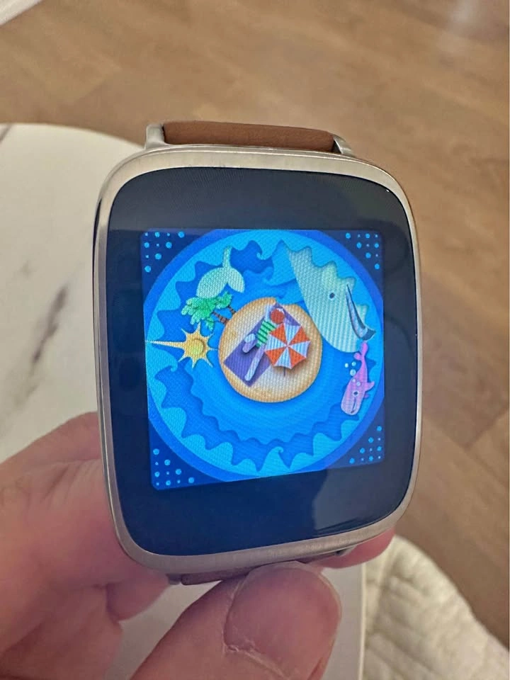 ASUS ZenWatch 1 Smartwatch with Brown Leather Strap