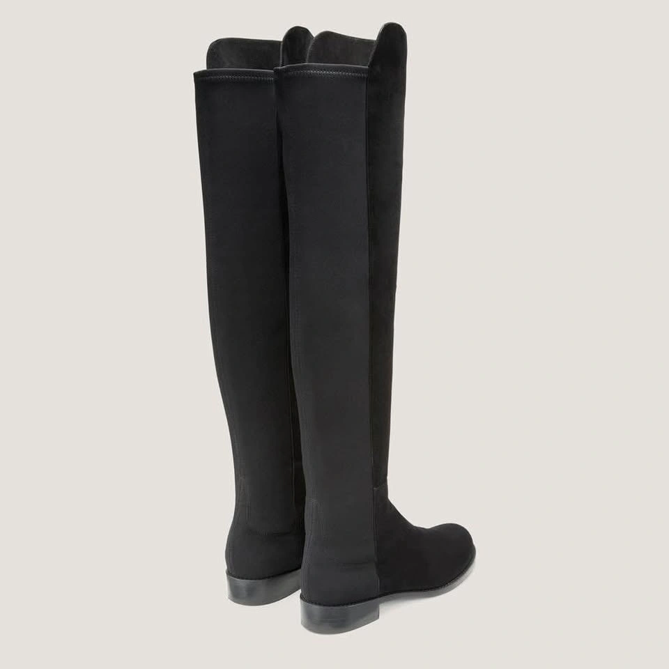 Stuart Weitzman 50/50 Black Leather Boots US Size 9 - photo 2