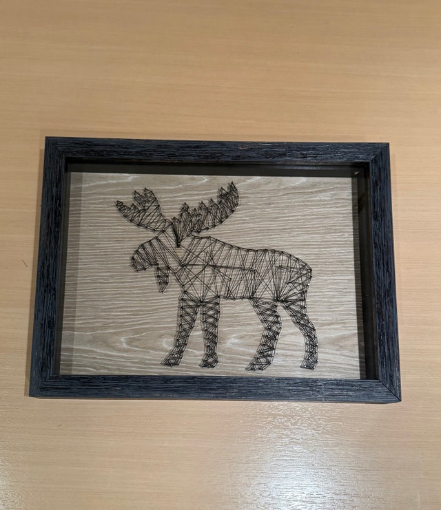 Framed Moose String Art Wall Decor - photo 5