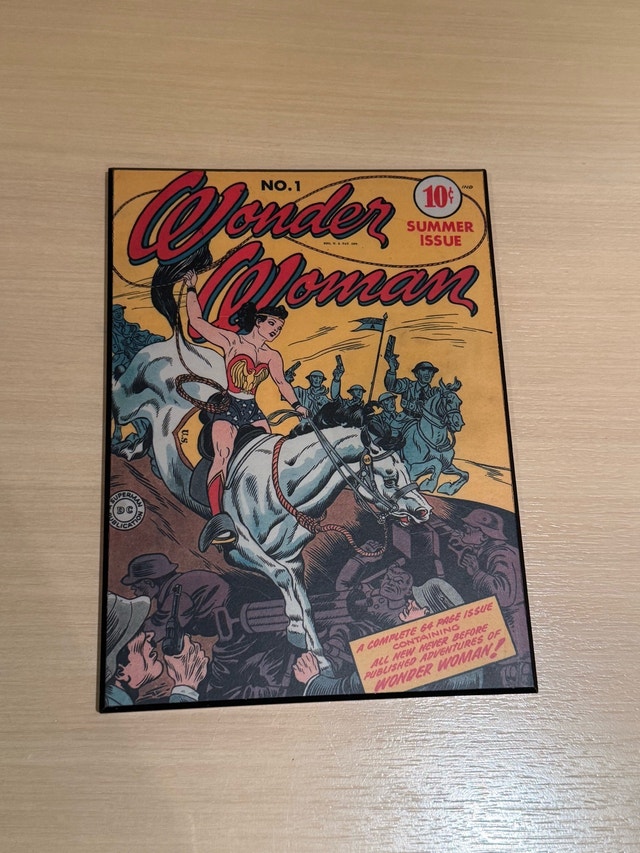 Plak-It Wonder Woman No. 1 Summer Issue Comic Cover Plaque