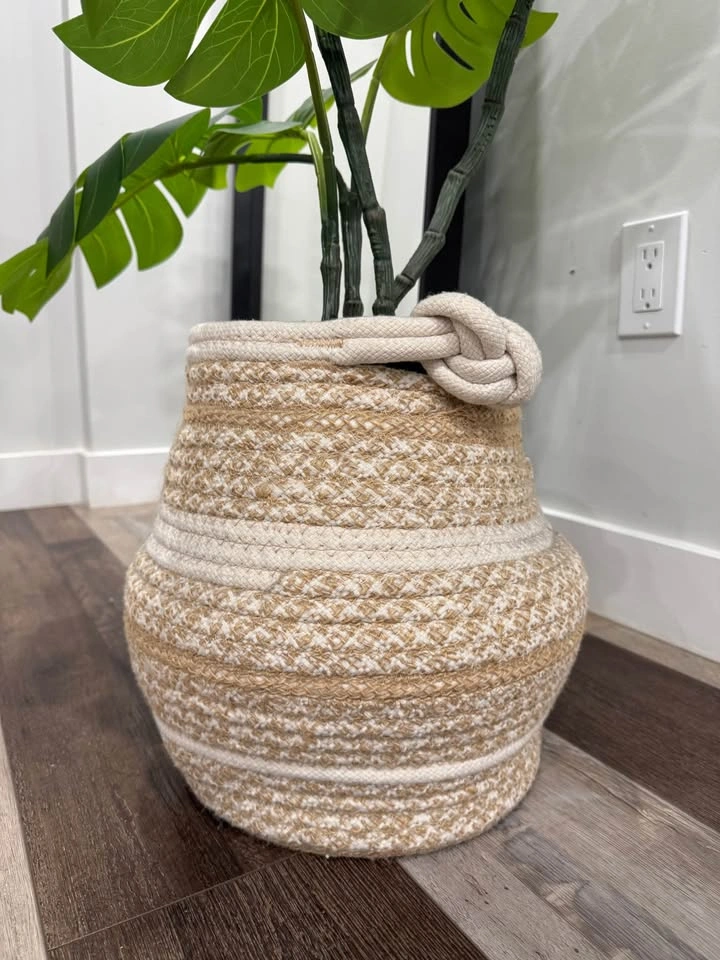 Artificial Plant with Woven Basket - photo 3
